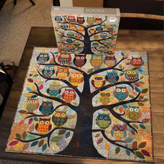 Colorful Owl Tree Jigsaw Puzzle 1000 Pieces