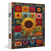 Sunflowers Patchwork Puzzle 1000 Pizzle 1000