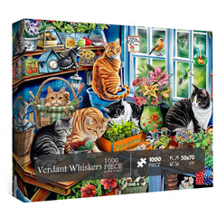 Grüne Whisker Puzzles 1000 Stücke