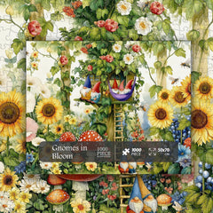 Gnomes in Bloom Jigsaw Puzzle 1000 Pieces