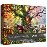 Forest Cat Tea Party Jigsaw Puzzle 1000 Piece