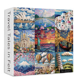Travel Tales in Felt Jigsaw Puzzle 1000 Pieces