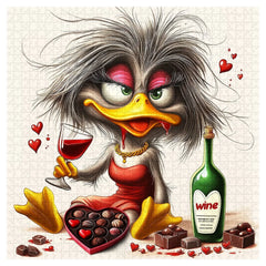 Lovestruck Duck Jigsaw Puzzle 1000 Pieces