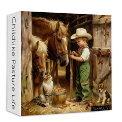 Childlike Pasture Life Jigsaw Puzzle 1000 Pieces