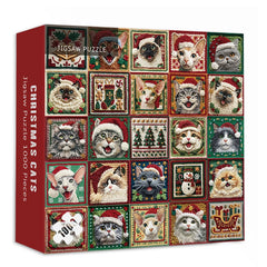 Chats de Noël puzzle 1000 pièces
