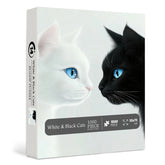 White & Black Cats Jigsaw Puzzle 1000 Pieces