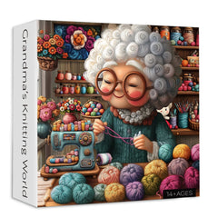 Grandma’s Knitting Jigsaw Puzzle 1000 Pieces