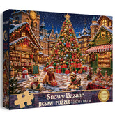 Snowy Bazaar Jigsaw Puzzle 1000 Piece