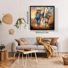 Blonde Cowgirl Jigsaw Puzzle 1000 Pieces