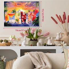 Sunset Ice Drinks Jigsaw Puzzle 1000 Pieces