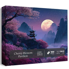 Cherry Blossom Pavilion Jigsaw Puzzle 1000 Pieces