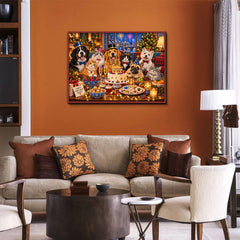 Christmas Pet Party Jigsaw Puzzle 1000 Pieces