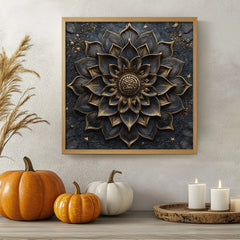 Puzzle de puzzle de fleur en or noir 1000 pièces