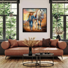 Blonde Cowgirl Jigsaw Puzzle 1000 Pieces