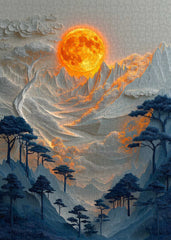 Moonlit Mountains Jigsaw Puzzle 1000 Pieces