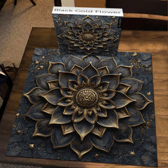 Puzzle de puzzle de fleur en or noir 1000 pièces