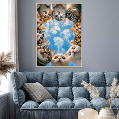 Cat Cat Watching Jigsaw Puzzle 1000 Pieces