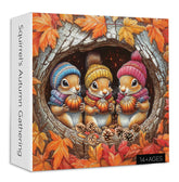 Squirrel's Autumn Gathering Puzzle 1000 Pièces