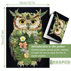 The Foliage Owl Night Jigsaw Puzzle 1000 Pieces