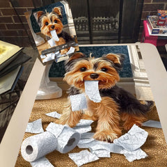 Mischief Maker Yorkie Jigsaw Puzzle 1000 Pieces