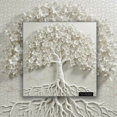 Tree Of Whiteness Jigsaw Puzzle 1000 Pieces