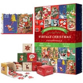 Calendrier de l'avent de Noël vintage puzzle 1000 pièces