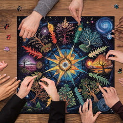 Seasons Mandala Jigsaw Puzzle 1000 Pieces