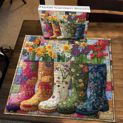 Floral Garden Boots Jigsaw Puzzle 1000 Pieces