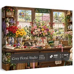 Cozy Floral Studio Jigsaw Puzzle 1000 Piece
