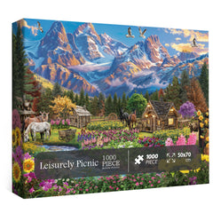 Snow Mountain Blossom Puzzles 1000 pièces