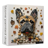 Puzzle de puzzle pour chien peint en pierre 1000 pièces