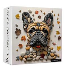 Stone Painted Dog Jigsaw Puzzle 1000 Pieces