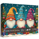 Jolly Snow Gnome Puzzle 1000 Stücke