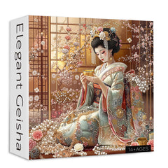Élégant Geisha Jigsaw Puzzle 1000 pièces