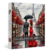 Parisian Rainy Romance Jigsaw Puzzle 1000 Piece