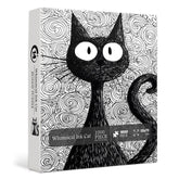 Whimsical Ink Cat Jigsaw Puzzle 1000 Pieces