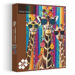 Fabric Giraffe Jigsaw Puzzle 1000 Pieces
