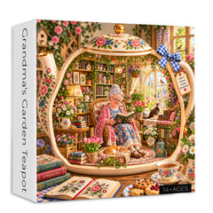 Grandma’s Garden Teapot Jigsaw Puzzle 1000 Piece