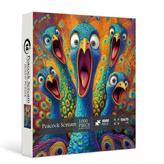 Peacock Scream Puzzles Puzzles 1000 pièces