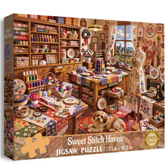 Sweet Stitch Haven Jigsaw Puzzle 1000 Piece