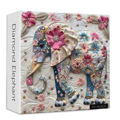 Diamond Elephant Jigsaw Puzzle 1000 Pieces