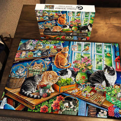 Grüne Whisker Puzzles 1000 Stücke