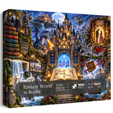 Fantasy World in Books Jigsaw Puzzle 1000 Piece