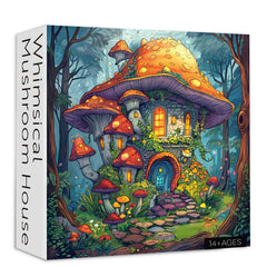 Puzzle de la maison de champignons fantaisistes 1000 pièces