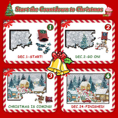 Weihnachtsdorf Puzzle 477 Stücke