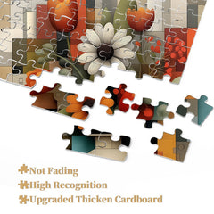 Geometrisches Blumenrhythmus-Puzzle 1000 Teile