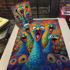 Peacock Scream Puzzles Puzzles 1000 pièces