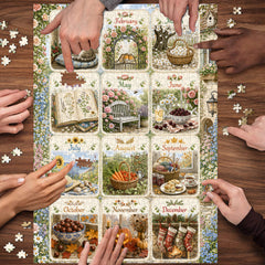 Rustic Months Jigsaw Puzzle 1000 Pieces