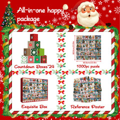 Merry Moments Adven Calendar Puzzle 1000 pièces 1000 pièces