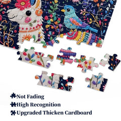 Lama in Bloom Puzzle 1000 Teile